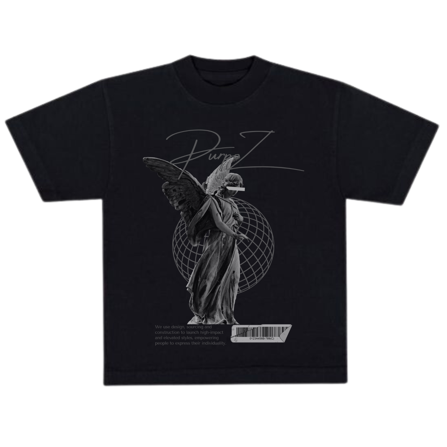 Angel tee black