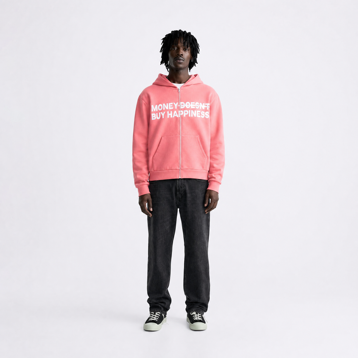Money zipup pink