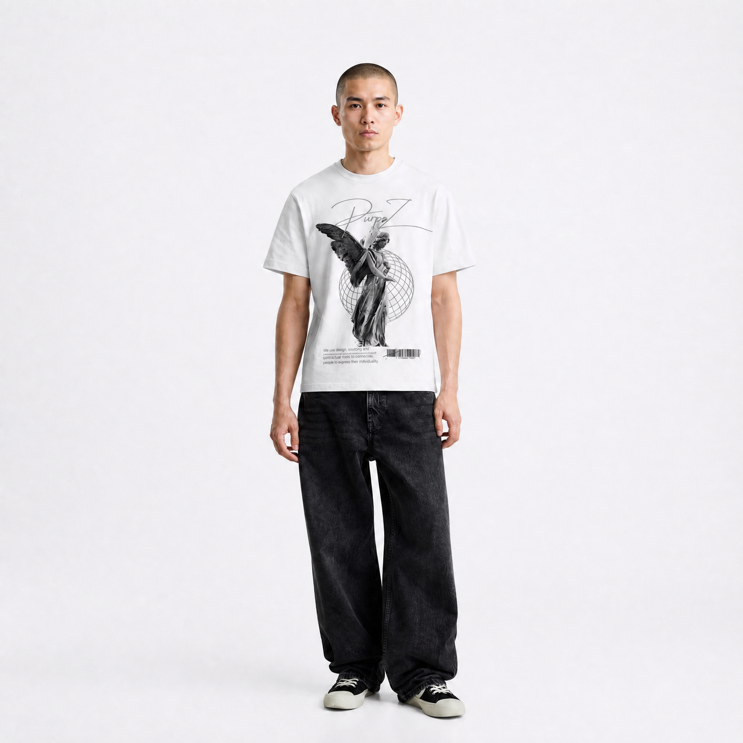 Angel tee white