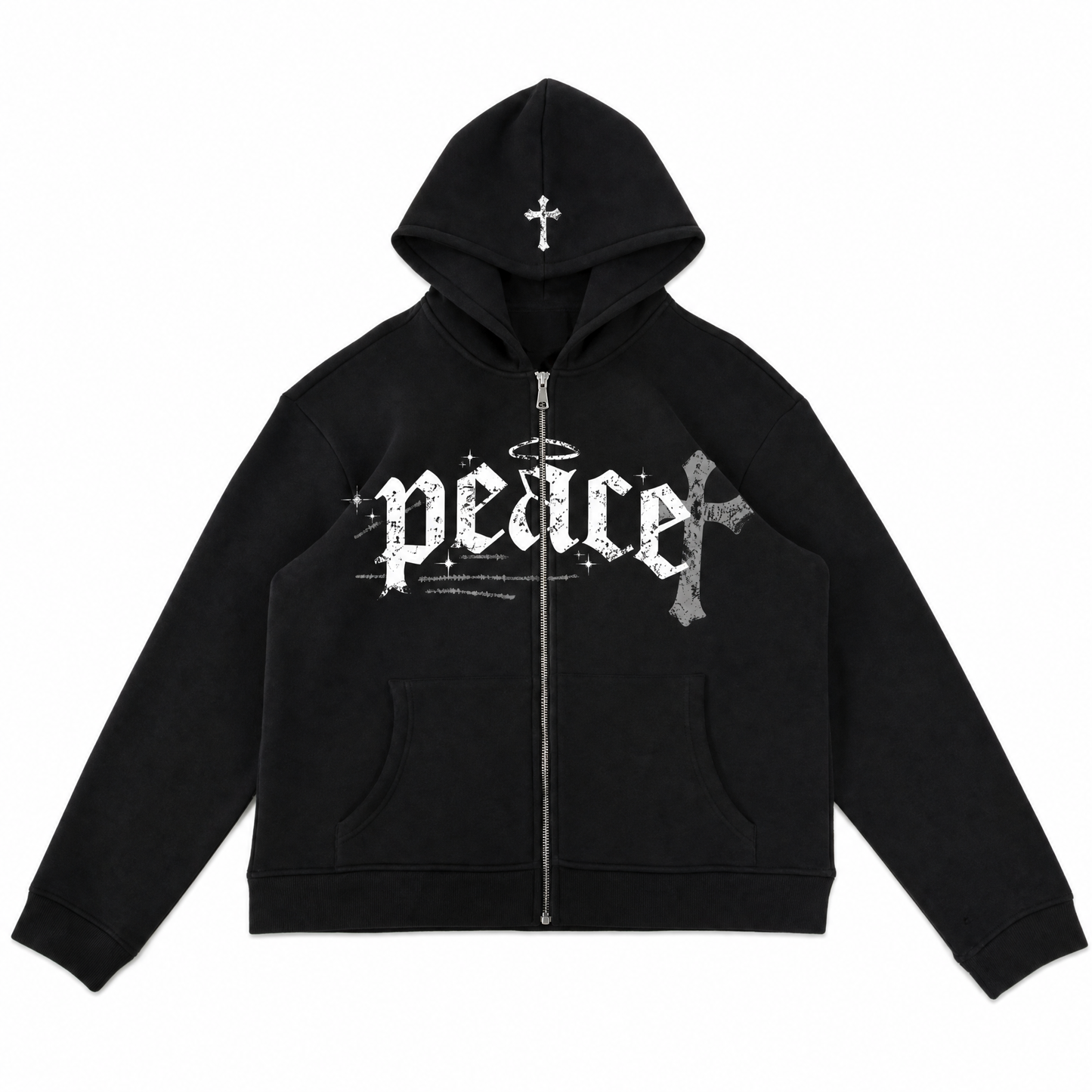 Peace halo zipup