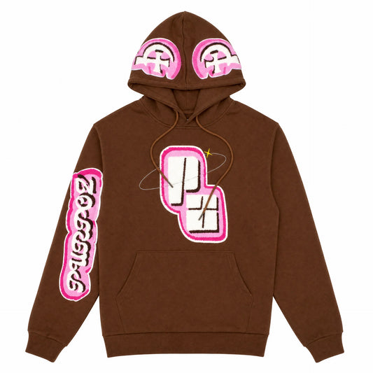 Patch print hoodie